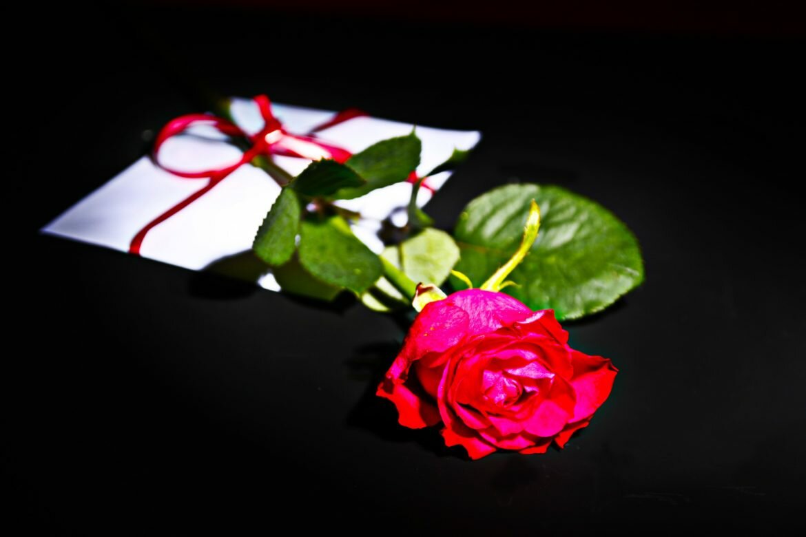 A rose and a letter from a stalker.